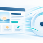 Website-Fenster und Geschwindigkeitsanzeige zur Optimierung der Ladezeit